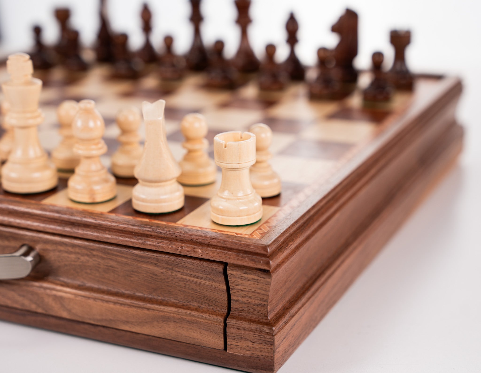 Wooden chess sale board multiple games