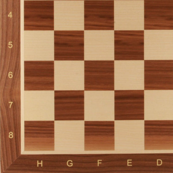 19 Folding Wooden Chess Board - Sycamore & Mahogany – Chess House