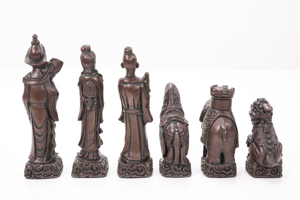 Mandarin Chess Pieces by Berkeley - Russet Brown