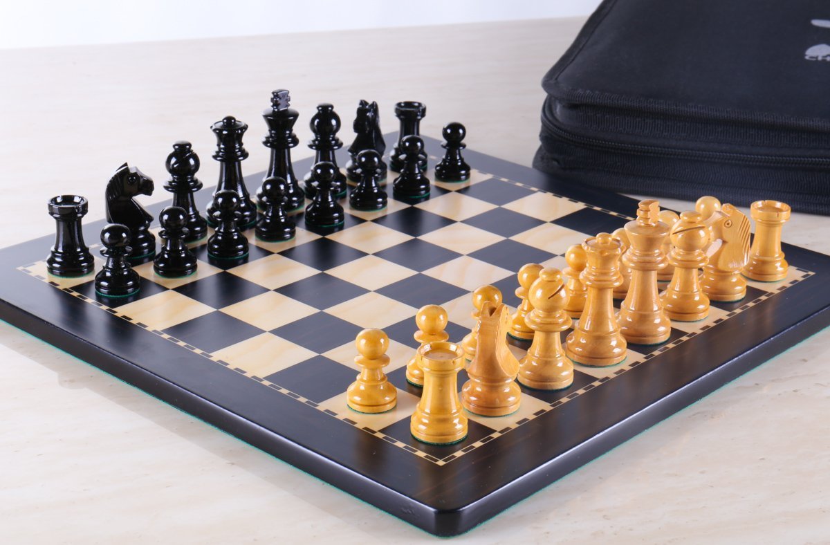 Magnetic Travel Chess store Set with Board and Stoarge, Handmade Chess Set, Tournamnet