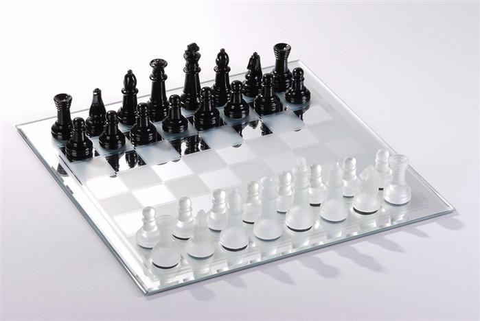 Glass chess hotsell set