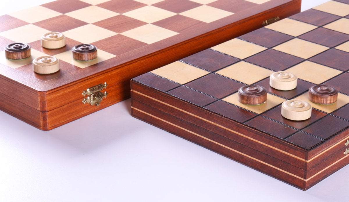 Hand top Crafted Chess/ Checkers Board