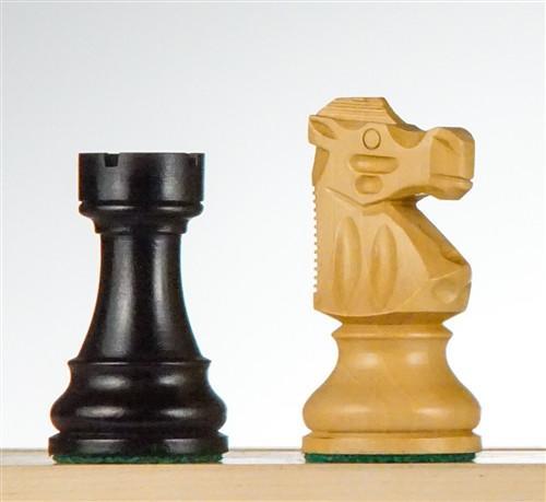 We Games French Staunton Chess Set - Weighted Pieces & Walnut Wood Board 19  In. 