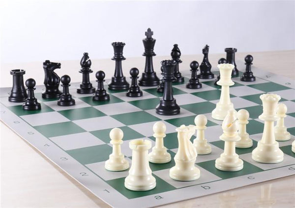 Natural Camphor & Burl Wood Chess Board with Black Border - 19 inches