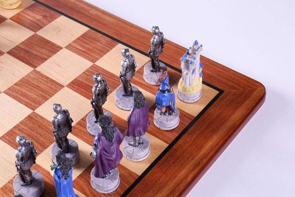 King Arthur Chess Set on Padauk Board – Chess House