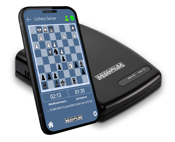 Lichess game with Millennium eONE on the ChessLink app 