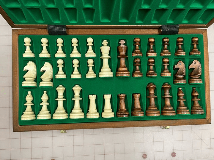 18.5" Folding Tournament Wood Chess Set - Chess Set - Chess-House