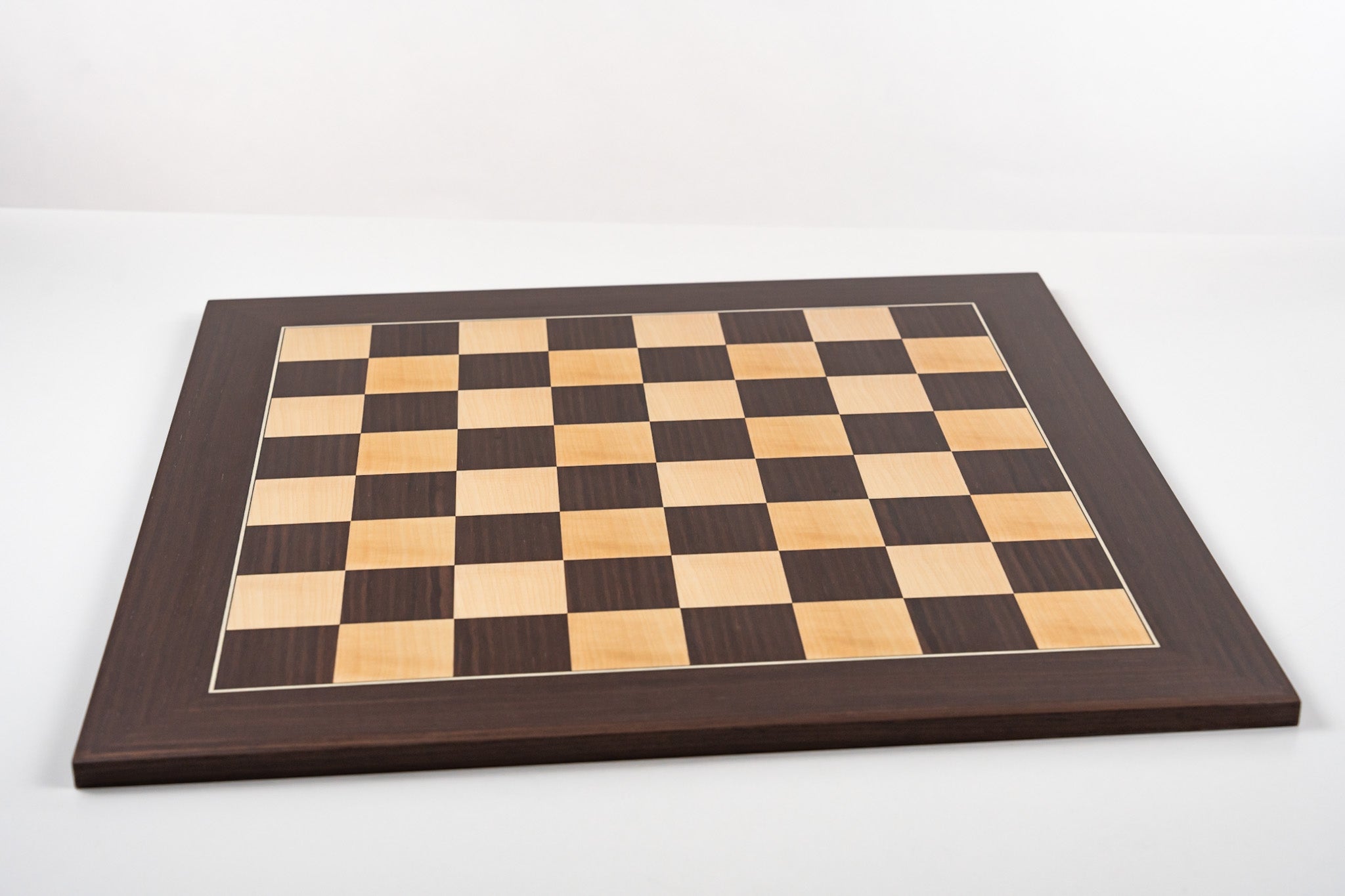 21.5" DeLuxe Macassar and Maple Chess Board - Board - Chess-House