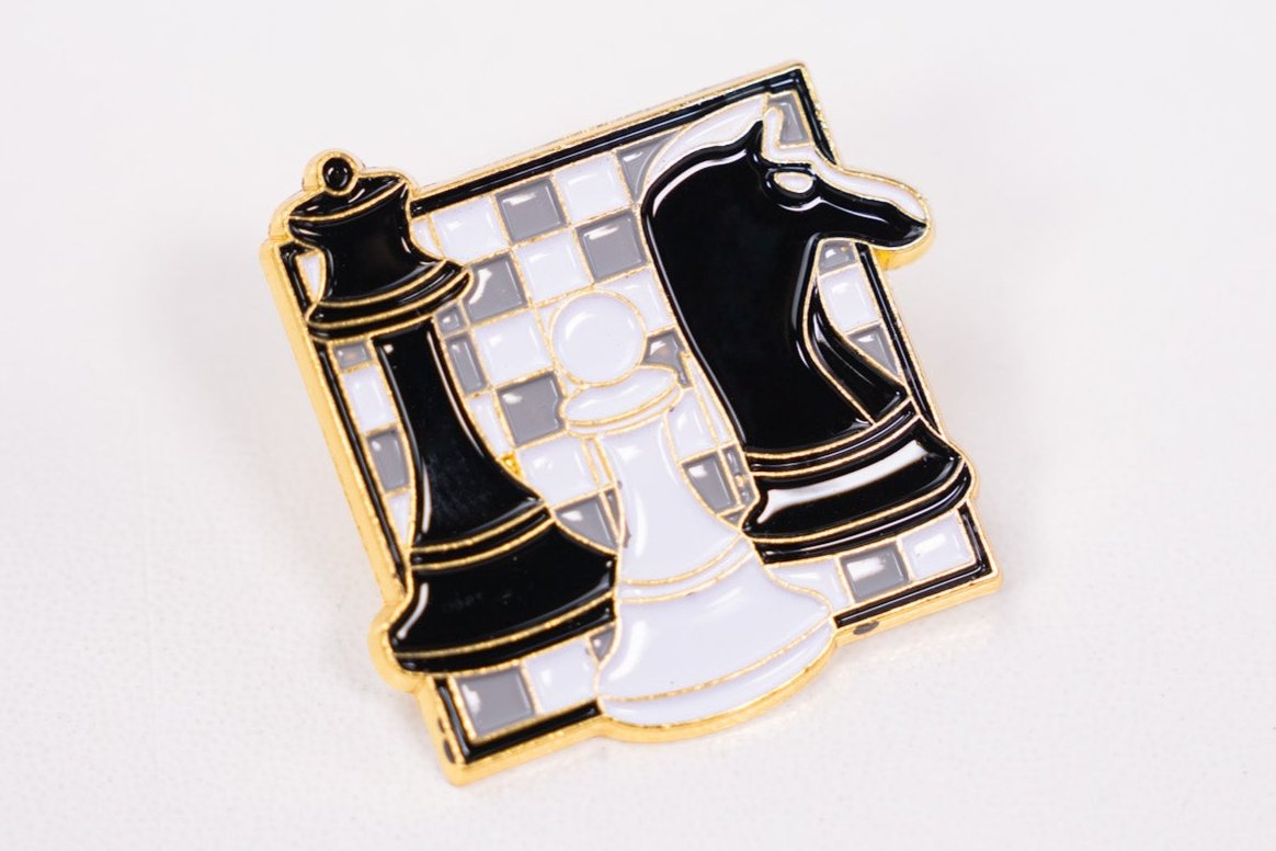 Square Chess Pin