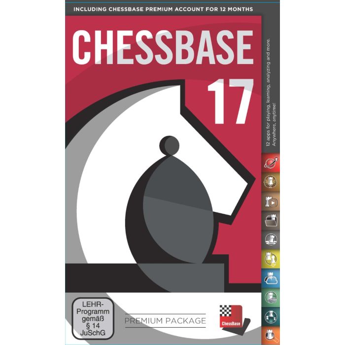 CHESSBASE 17 - PREMIUM Edition With FREE T-Shirt