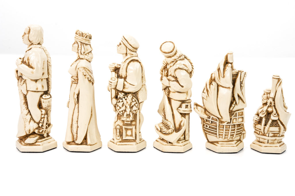 Christopher Columbus Chess Pieces by Berkeley - Russet Brown