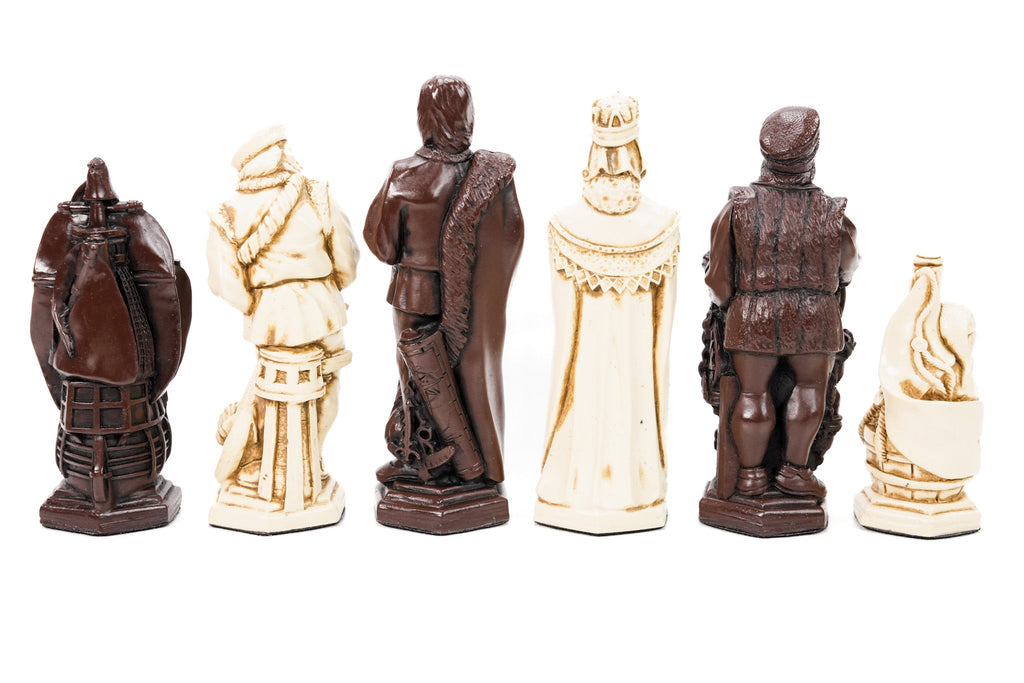 Christopher Columbus Chess Pieces by Berkeley - Russet Brown