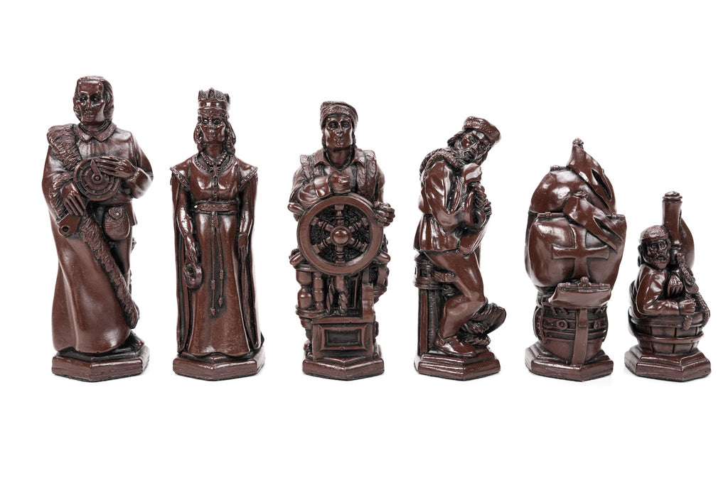 Christopher Columbus Chess Pieces by Berkeley - Russet Brown