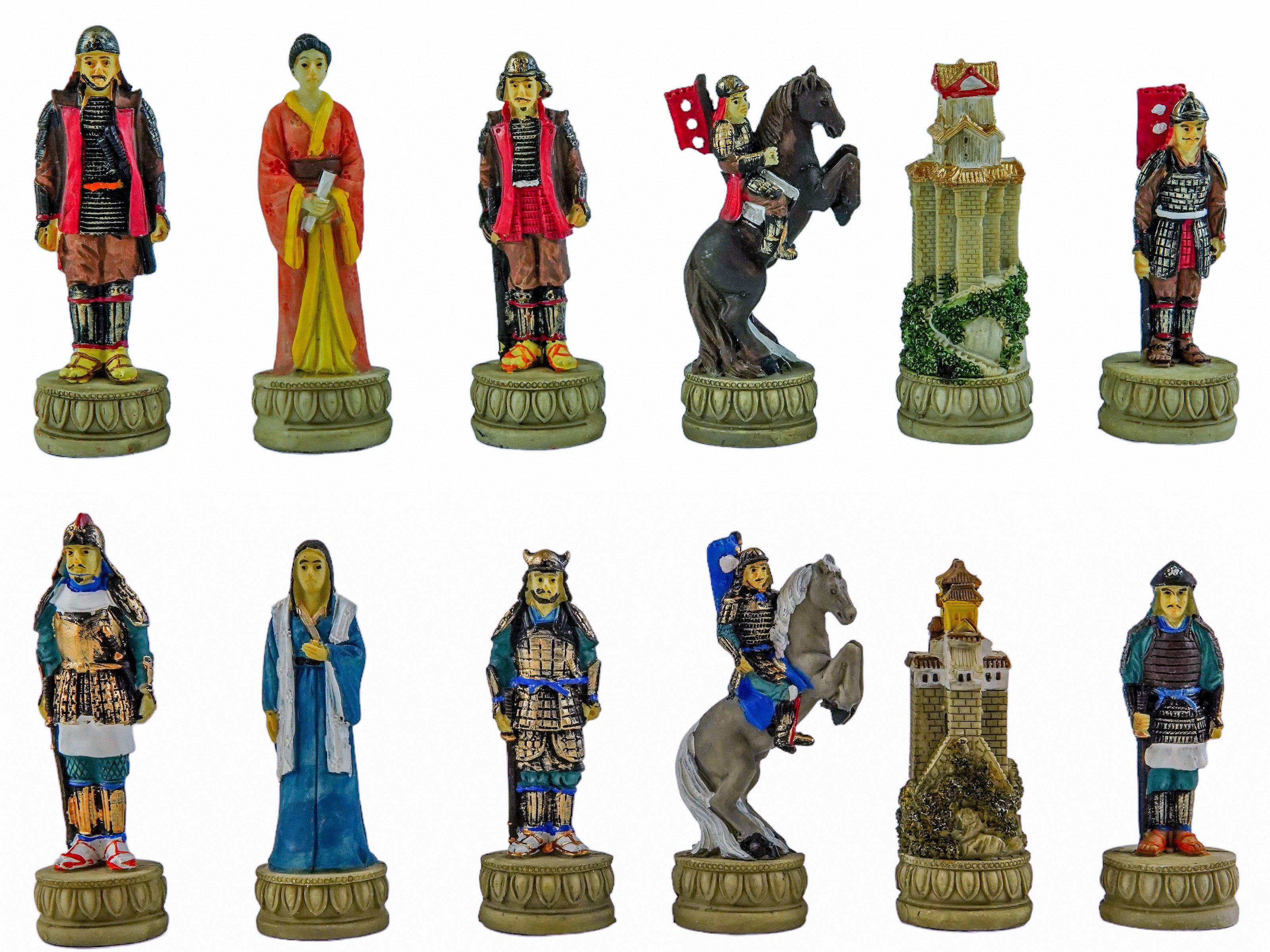 The Chessman Japanese Samurai Warrior hotsell Chess Pieces-32 Handpainted Pieces