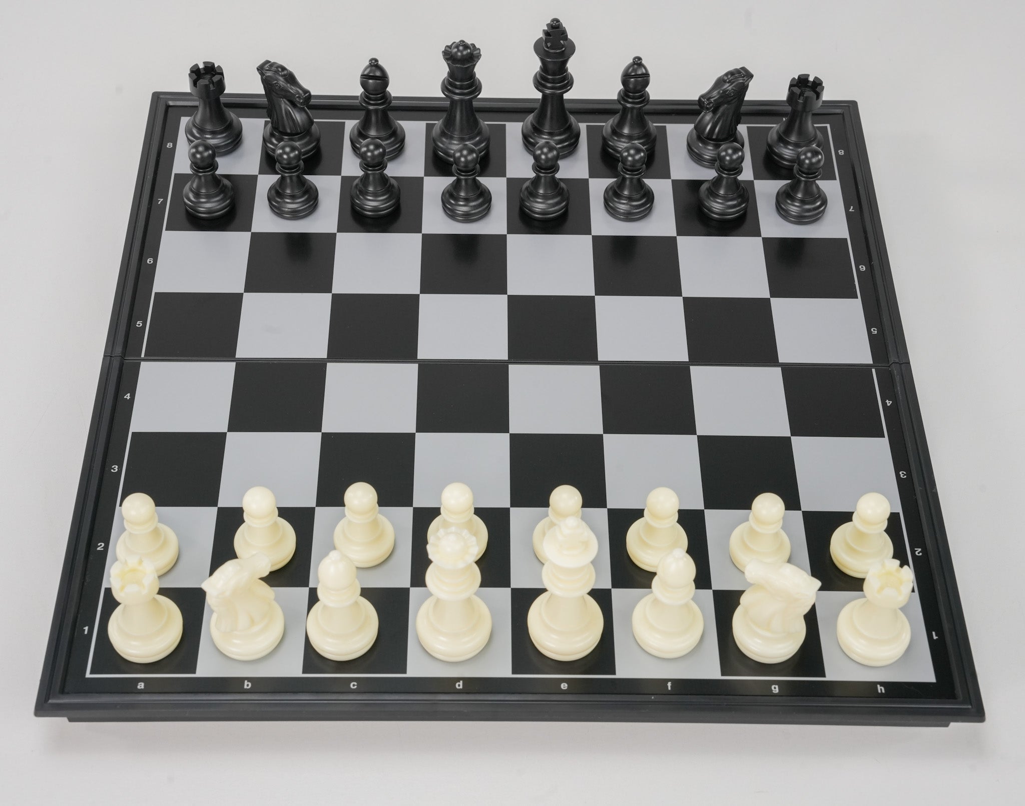 Vintage Chess/Checkers Board Black/White Artistic buy Wooden Foldable