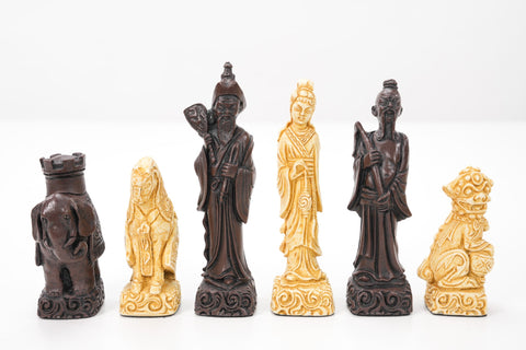 Mandarin Chess Pieces by Berkeley - Russet Brown – Chess House