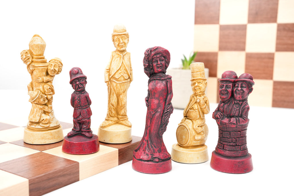 Camelot Chess Pieces by Berkeley - Cardinal Red