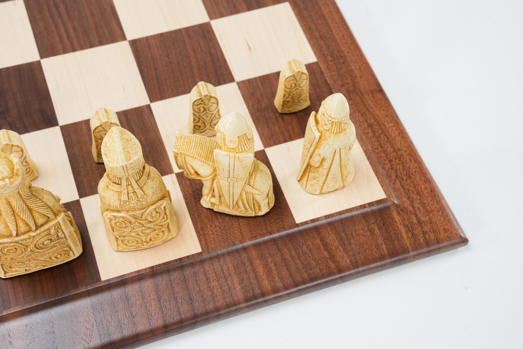 Isle Of Lewis Chess Set Game Ambassador Historical Wooden high quality Chessboard Wood GF037