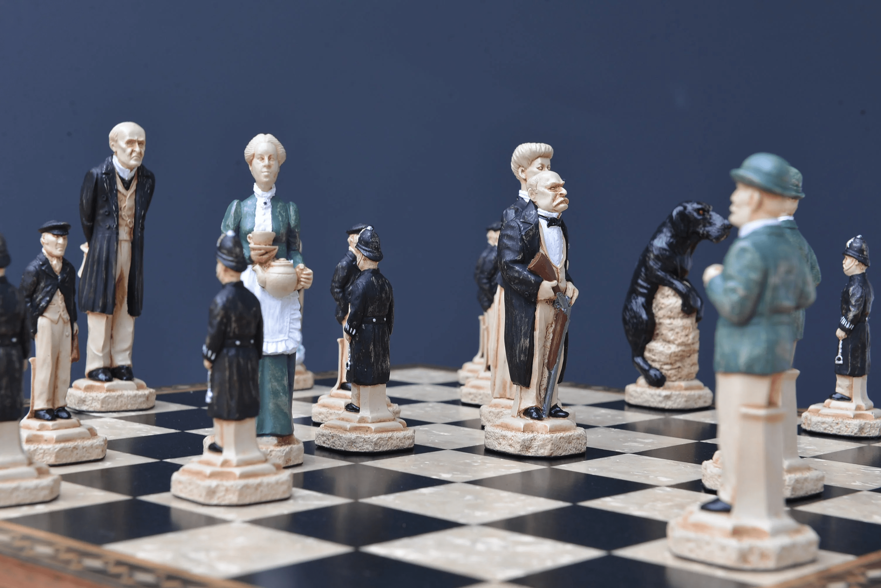 SINGLE REPLACEMENT PIECES: The Sherlock Holmes Chess Pieces - SAC Hand Decorated - Parts - Chess-House