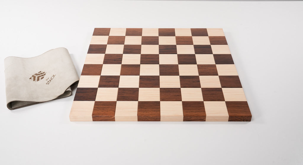 the STACK Chessboard - Tournament Edition in Wenge and Maple  US-JLPSTKBD225WG Online Sale 