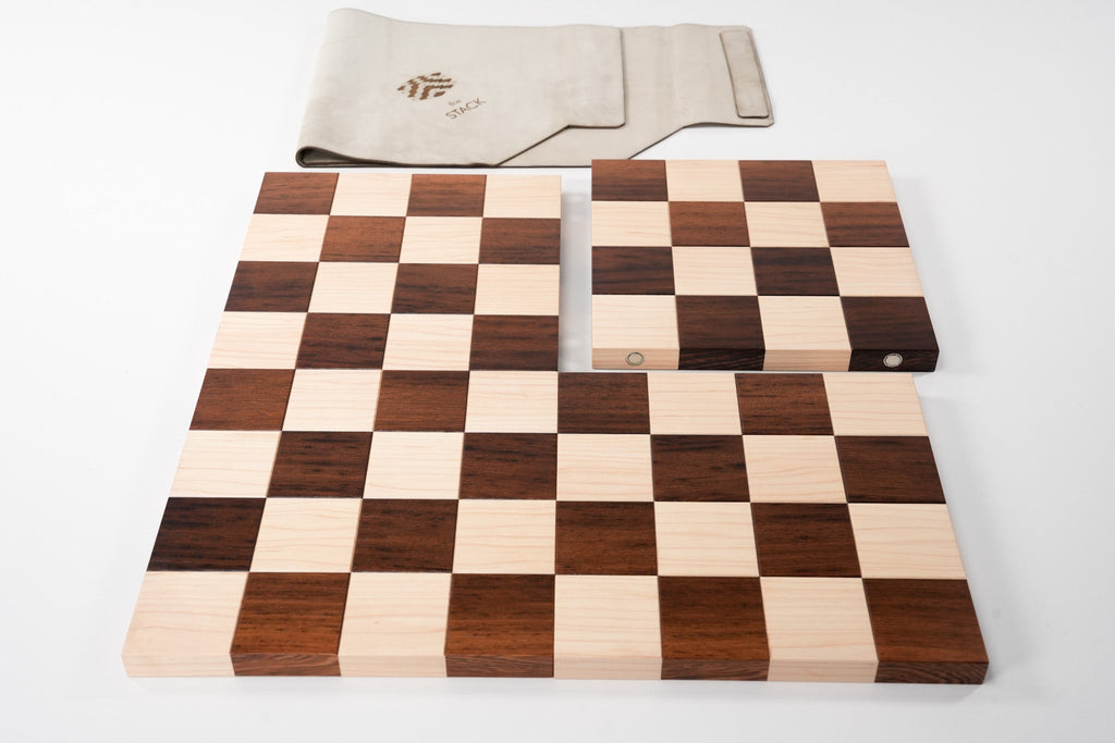 the STACK Chessboard - Tournament Edition in Wenge and Maple  US-JLPSTKBD225WG Online Sale 