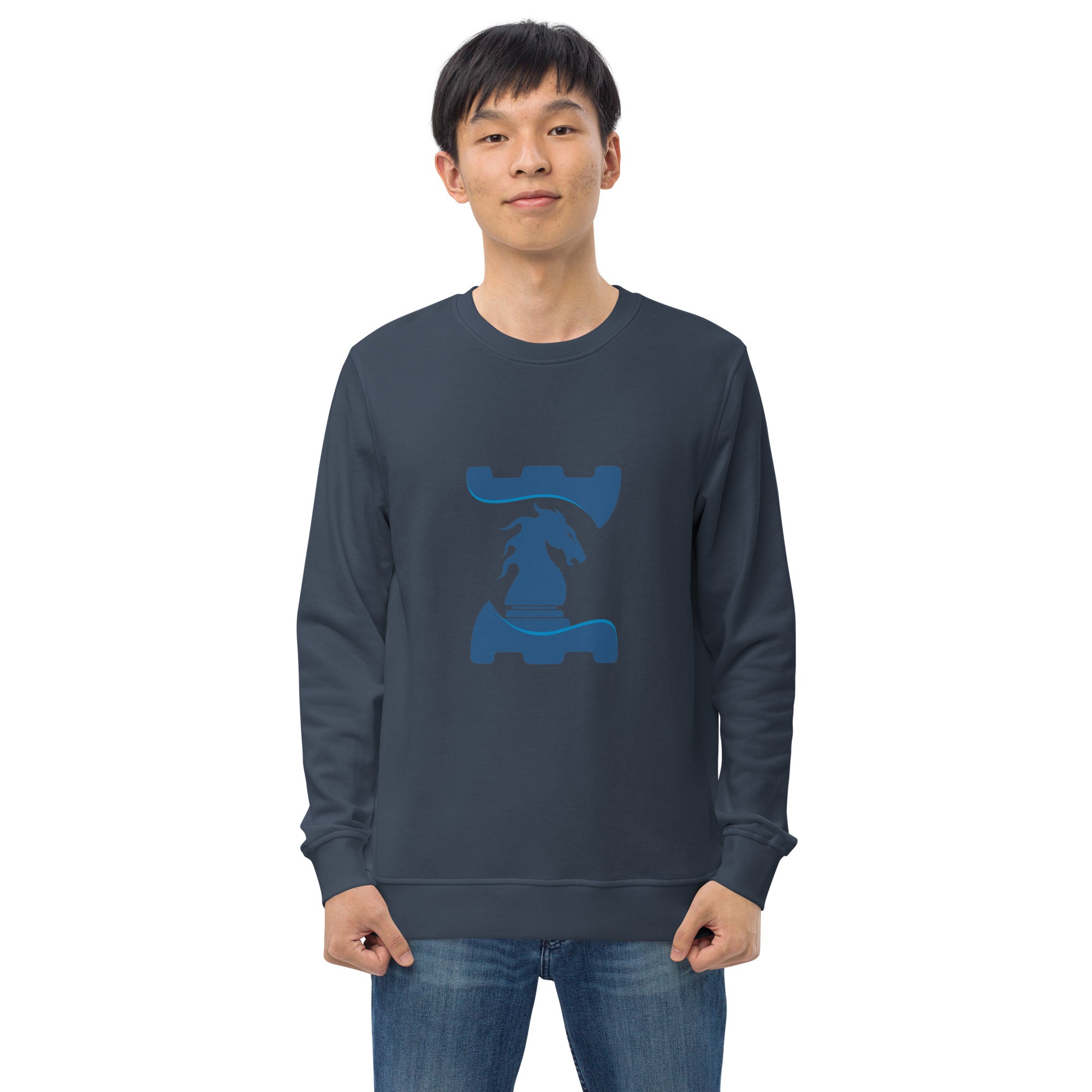 Unisex organic sweatshirt - Chess House Logo - - Chess-House