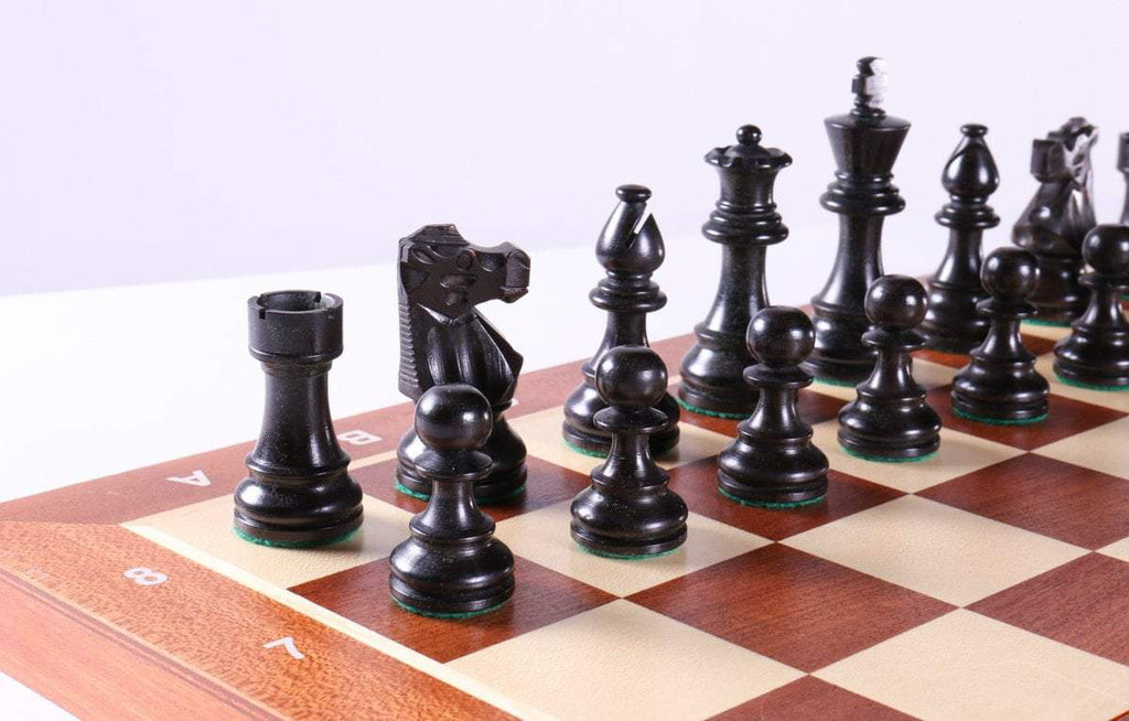 Ultimate Compact Tournament Chess Set with Black Fold-up Board & Triple  Weighted Pieces – Wood Expressions