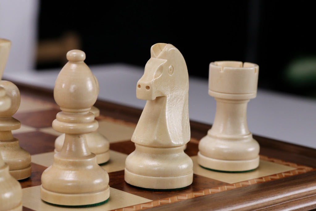 Amish Walnut and Maple Wood Checker and Chess Set with Storage In-Stock