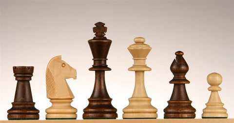 Staunton No. 6 Tournament Chess Pieces - Wooden standard chessmen -  Weighted, felted - Standard size…