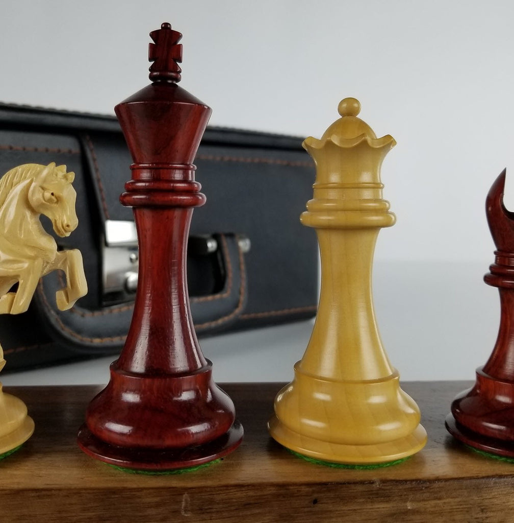 Alexander the Great - Ebony Chess Pieces