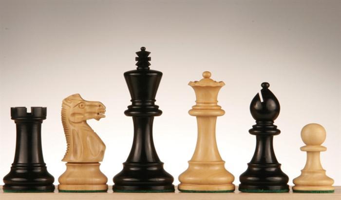 4” Wooden Hand carved Chess Pieces only - Ebonized Boxwood and Boxwood shops