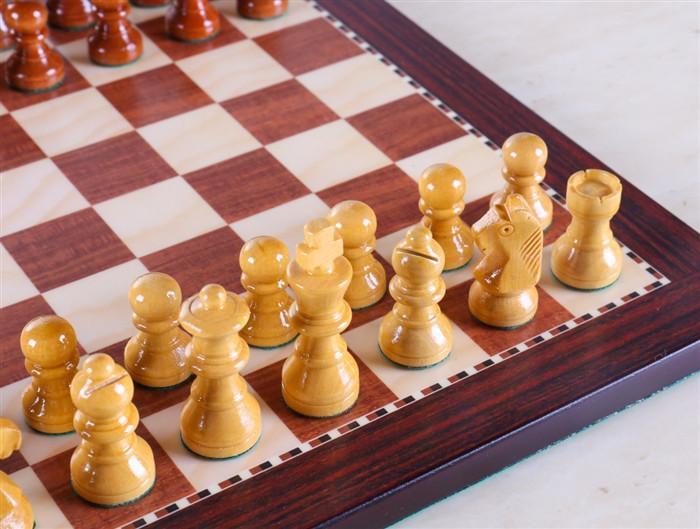 5 Golden Rosewood Magnetic Travel Chess Set with Drawer – royalchessmall