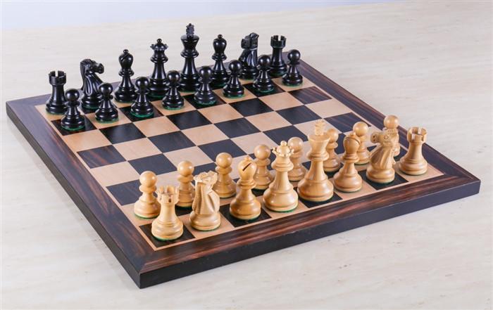 Black Stained Chess Set - 15