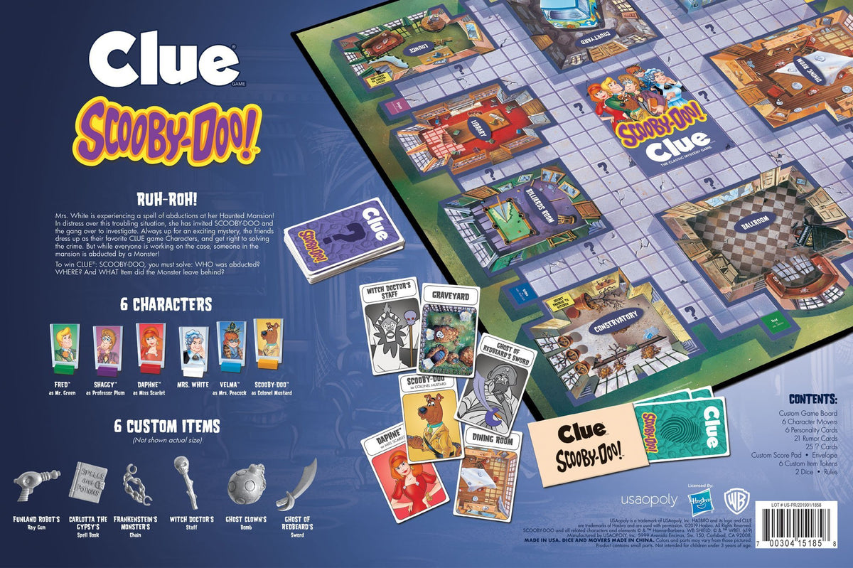 Clue Board Game - Scooby Doo Edition