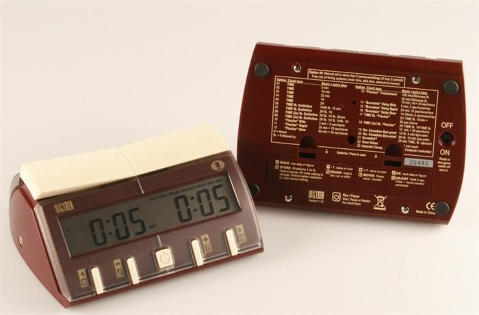 DGT XL Digital Chess Clock - Burgundy – Chess House