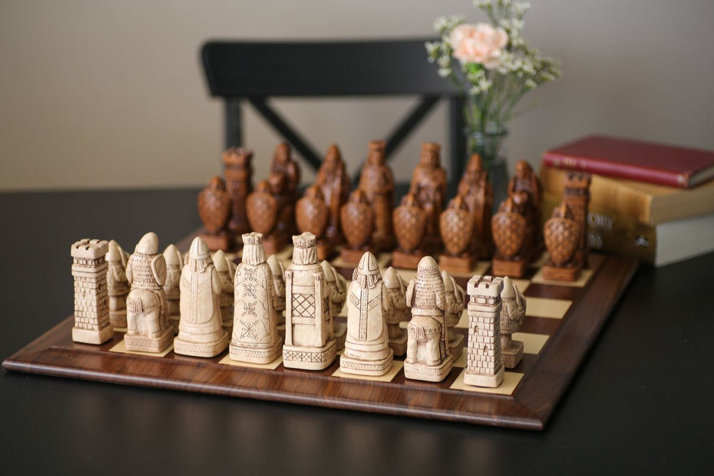 Medieval Luxury Chess Board Professional Game Family Souvenir