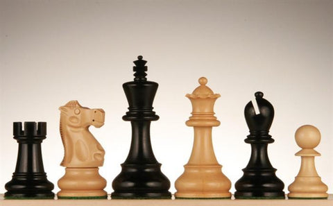 Jacques Chessmen - Black Stained Kari Wood 4