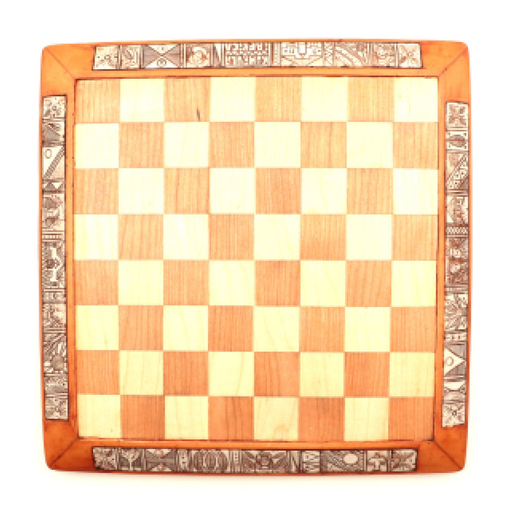 Chess Board – Molded Mahogany – 2.375” Squares – The Chess Store