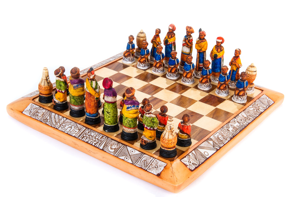 Chess Piece Wall Art Cut-Outs With Pawns, King Queen, Rooks