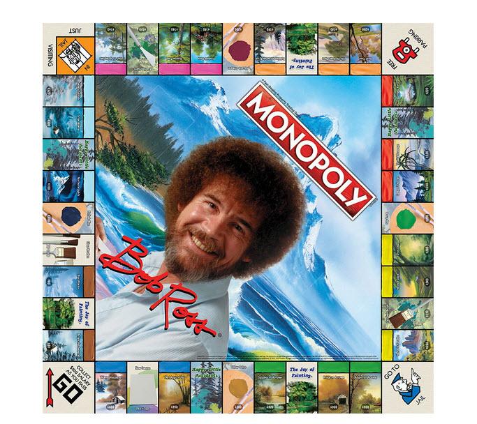 Monopoly Board Game - Bob Ross Edition