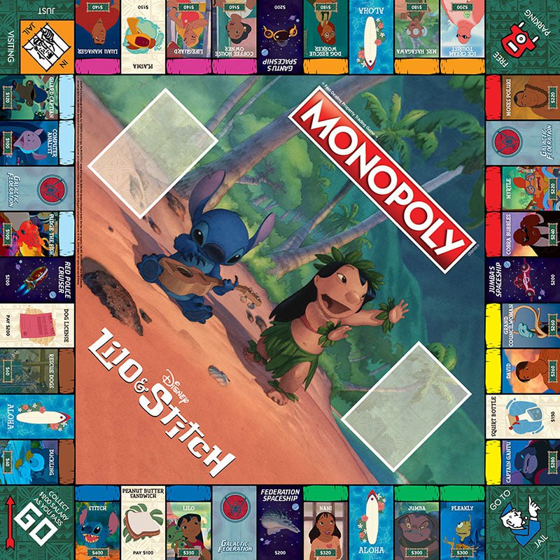 Disney Lilo & Stitch Monopoly Board Game  Lilo and stitch, Disney monopoly,  Board games
