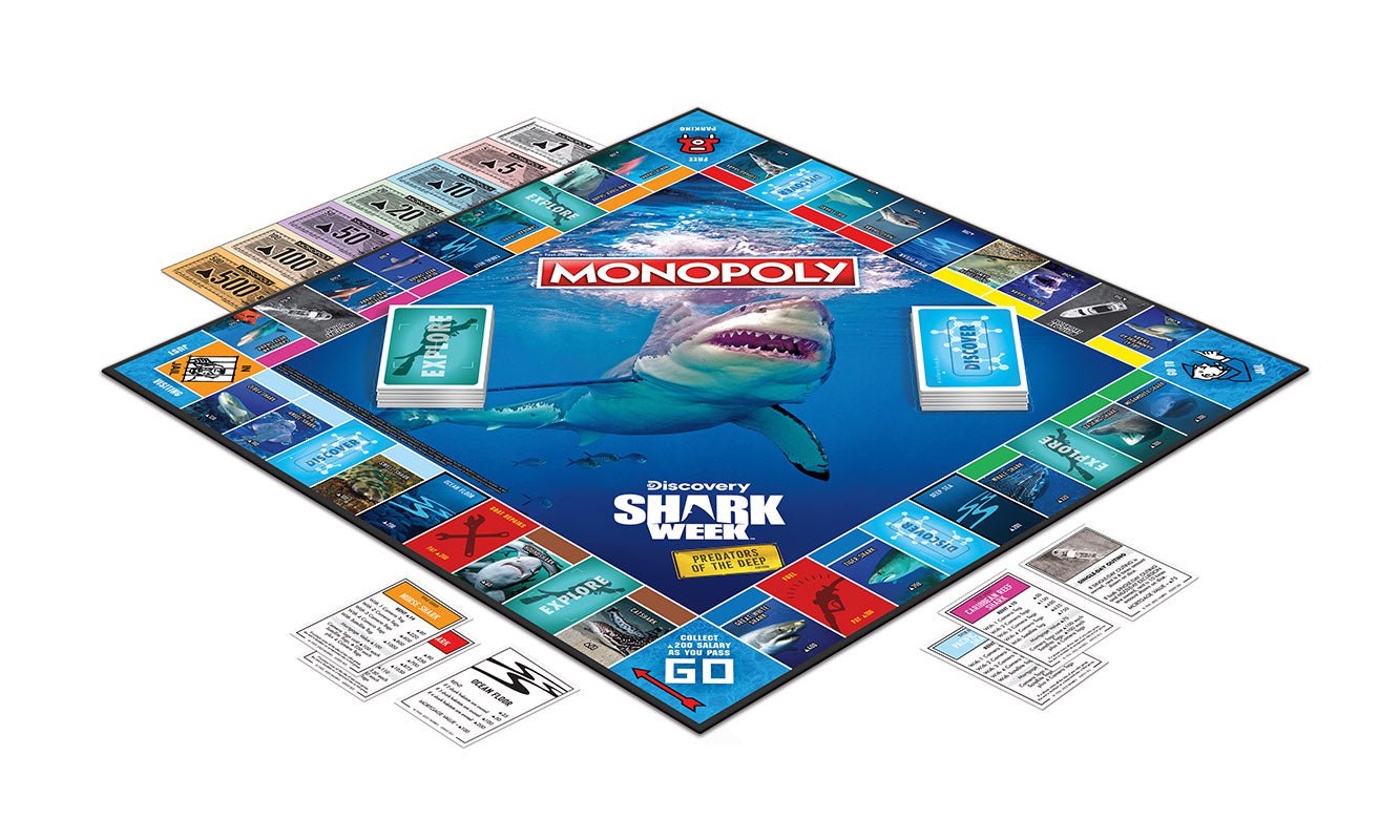 Monopoly Board Game - Shark Week Edition - Game - Chess-House