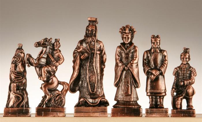 Pewter chinese chess store set