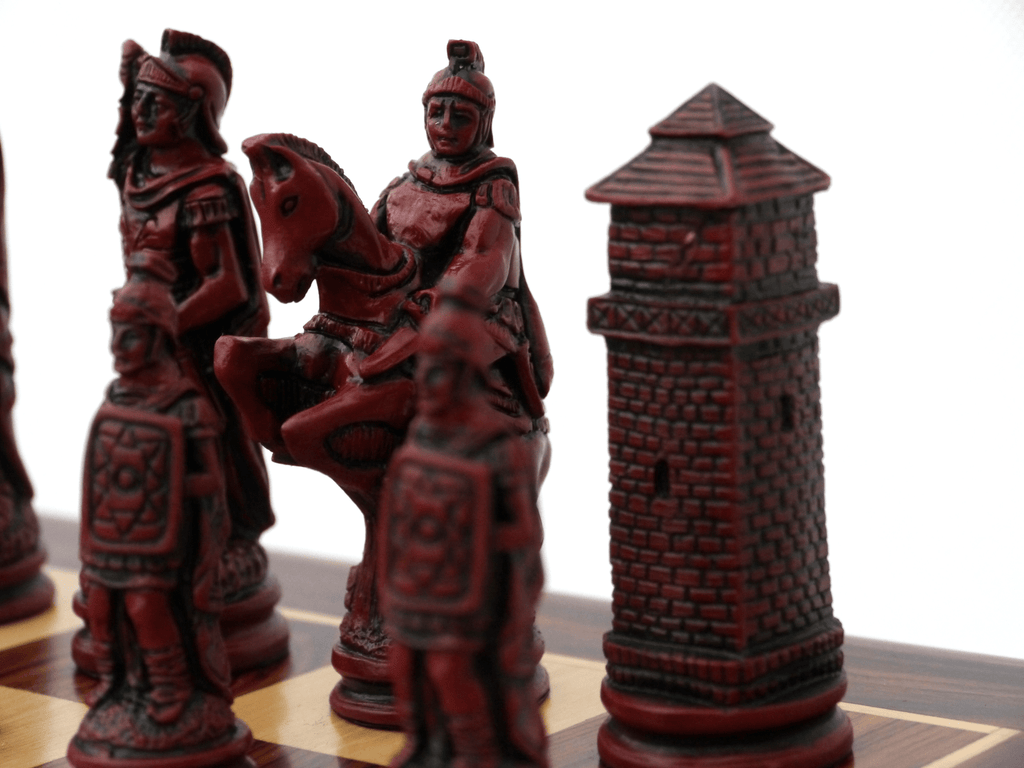 English Chess Pieces by Berkeley - Cardinal Red – Chess House