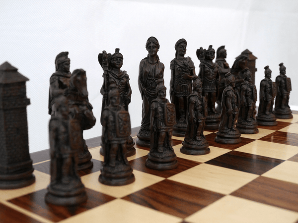 Roman Chess Pieces by Berkeley - Russet Brown – Chess House