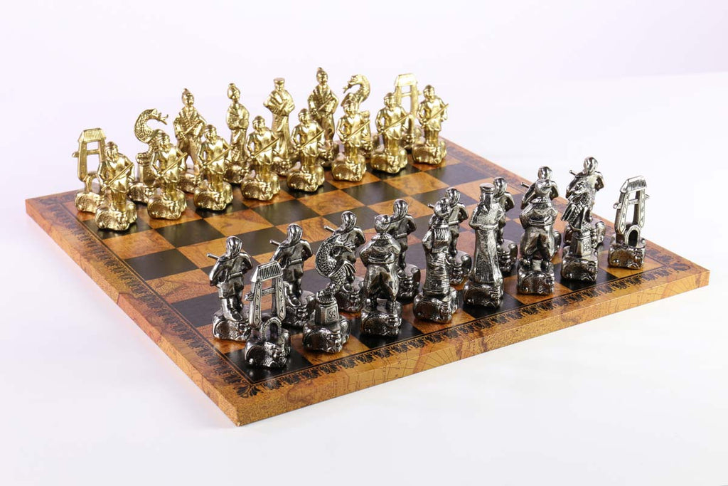 Samurai Themed Set with Ecoleather Chessboard – Chess House