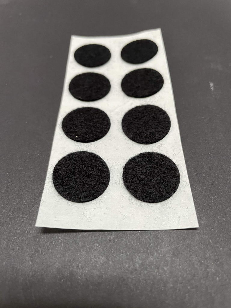 Black Felt Circle Stickers 1 to 4 Inch 