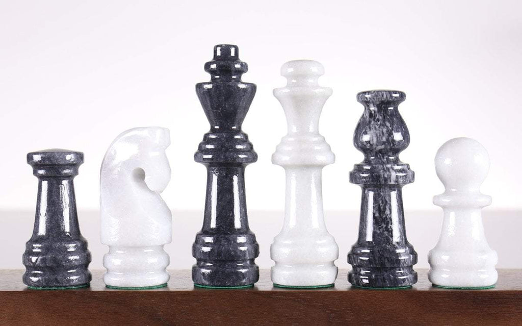 Black and White Marble Chess Set with Storage Box – Royal Bishop - Marble  Chess Store
