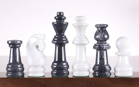 SINGLE REPLACEMENT PIECES: Geometric Style Chessmen on Black and White –  Chess House