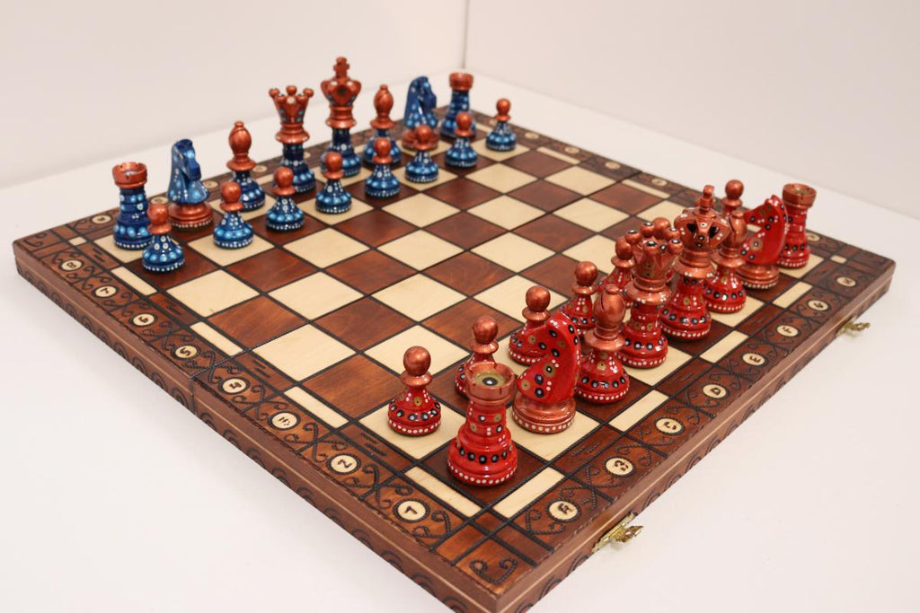 Called Into Being - Sydney Gruber Painted 21 Ambassador Chess Set #12 –  Chess House